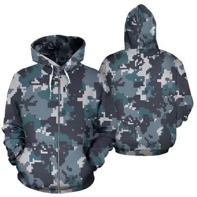 ACU Digital Urban Camouflage Zip Up Hoodie