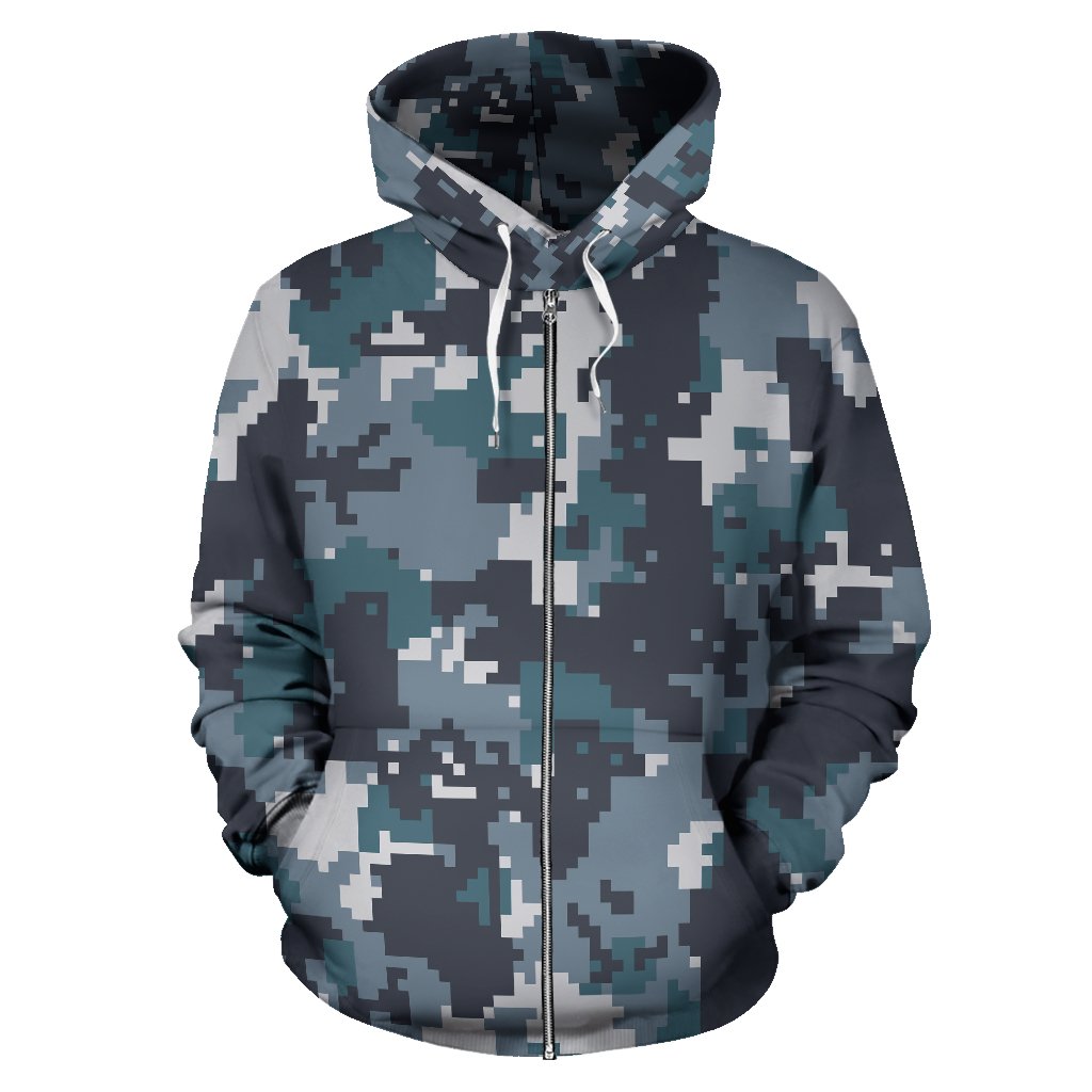 ACU Digital Urban Camouflage Zip Up Hoodie