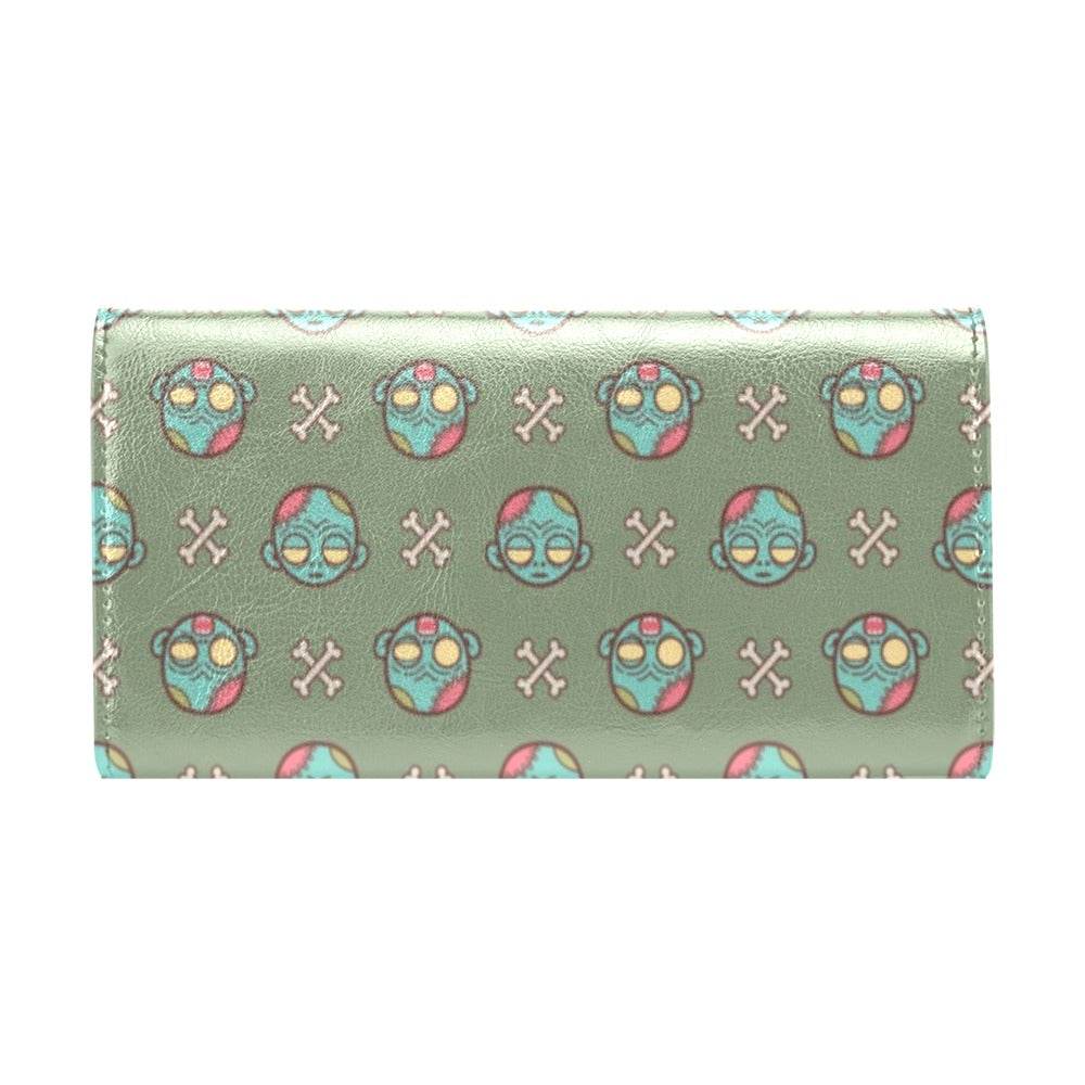 Zombie Print Design LKS301 Women's Trifold Wallet