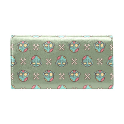 Zombie Print Design LKS301 Women's Trifold Wallet