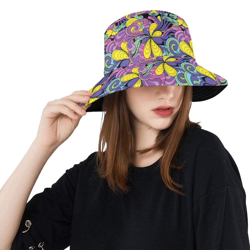 Trippy Print Design LKS305 Unisex Bucket Hat