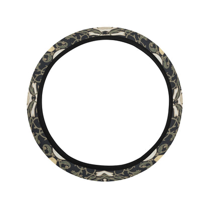 Skull King Print Design LKS307 Steering Wheel Cover with Elastic Edge
