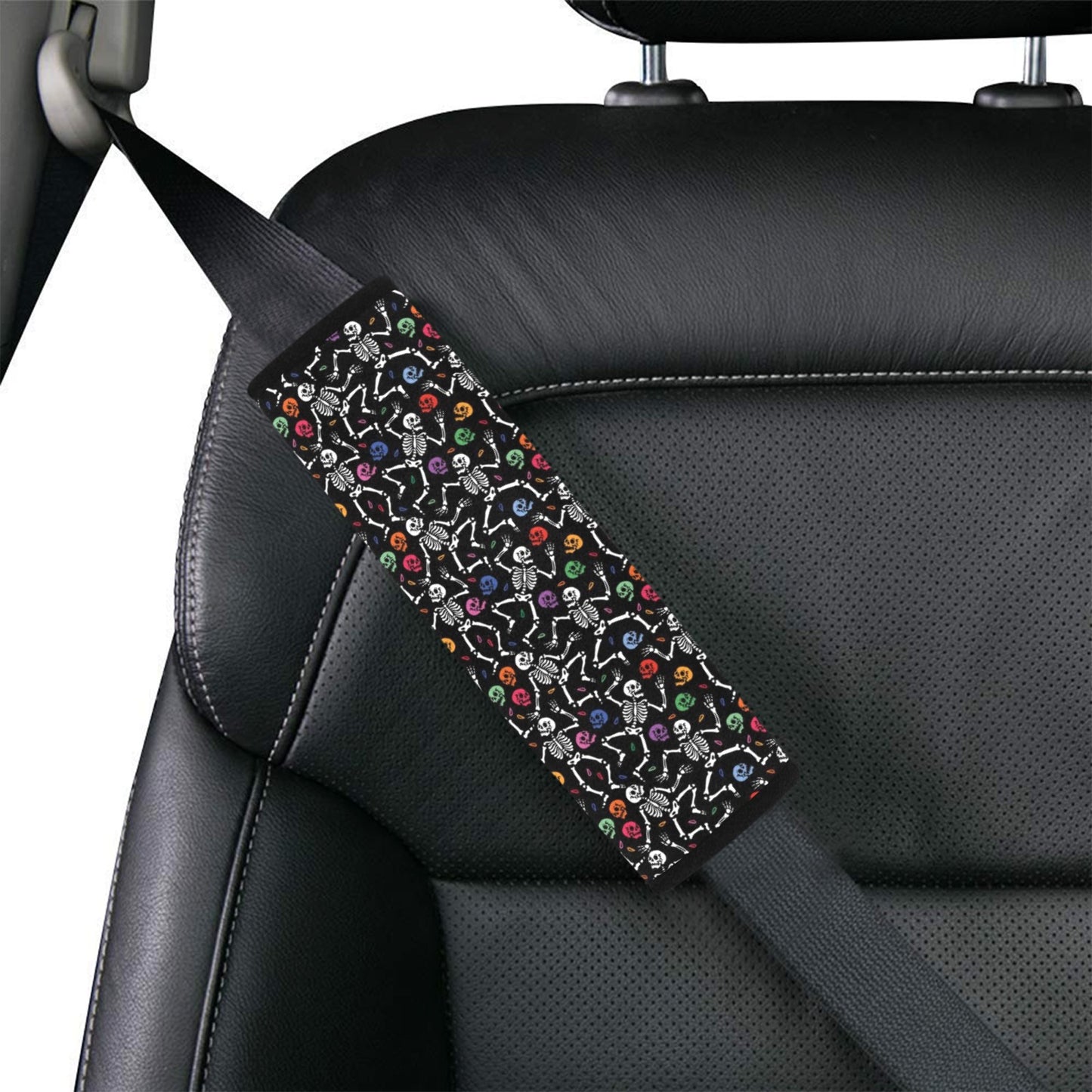 Skeleton Print Design LKS307 Car Seat Belt Cover