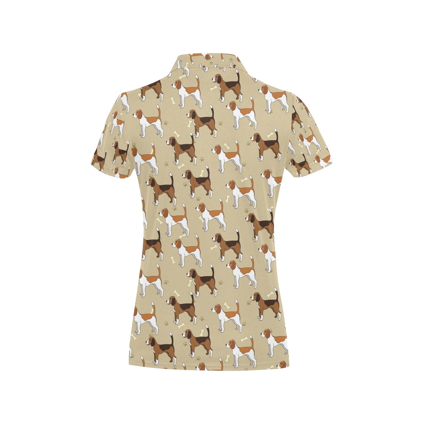 Beagle Pattern Print Design 01 Women's Polo Shirt