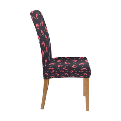 Shrimp Print Design LKS302 Dining Chair Slipcover