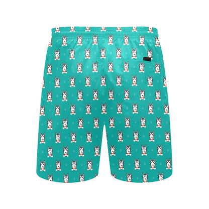 Siberian Huskies Print Design LKS304 Men's Swim Trunks Beach Shorts