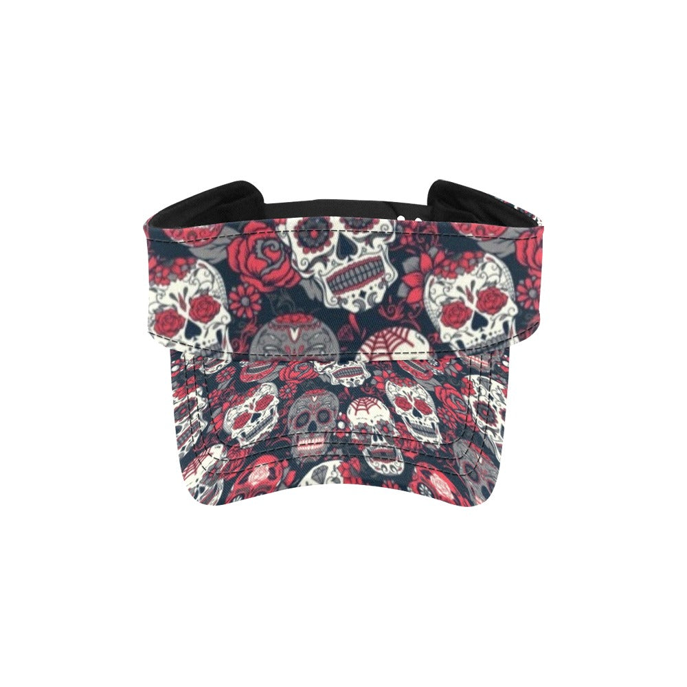 Sugar Skull Print Design LKS303 Unisex Sun Visor