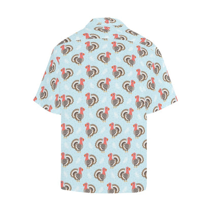 Turkey Print Design LKS403 Men's Men's Hawaiian Shirt