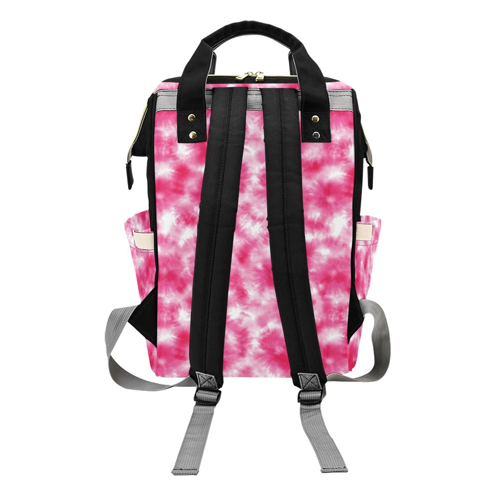 Tie Dye Pink Print Design LKS304 Diaper Bag Backpack
