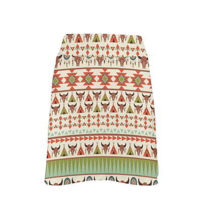 American indian Ethnic Pattern 17" Golf & Pickleball Skort with Pockets