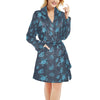 Sea Turtle Print Design LKS307 Women's Fleece Robe