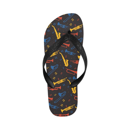 Saxophone Print Design LKS407 Flip Flops