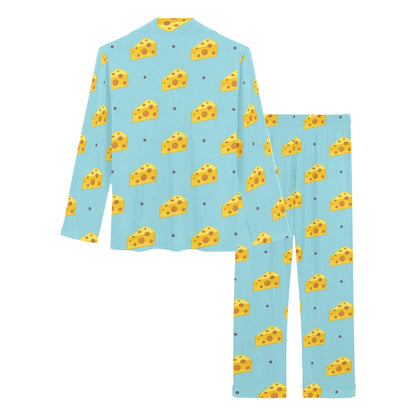 Cheese Pattern Print Design 02 Women's Long Pajama Set