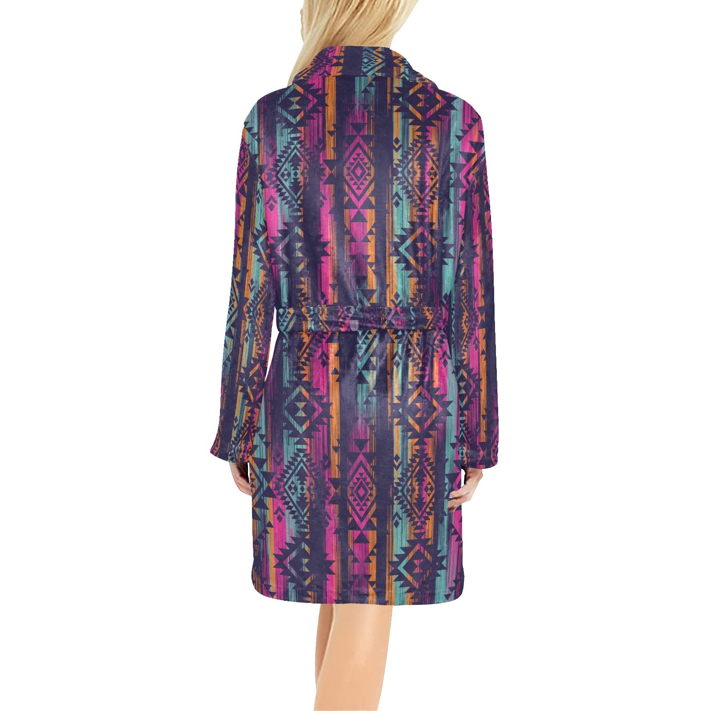 Line Tribal Aztec Women's Fleece Robe