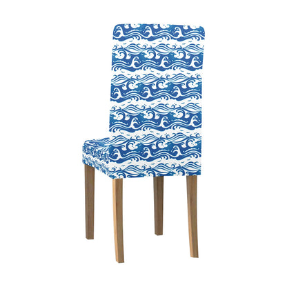Wave Print Design LKS303 Dining Chair Slipcover