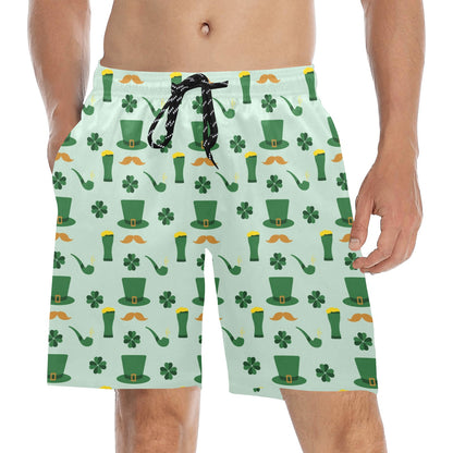 St Patricks Day Print Design LKS304 Men's Swim Trunks Beach Shorts