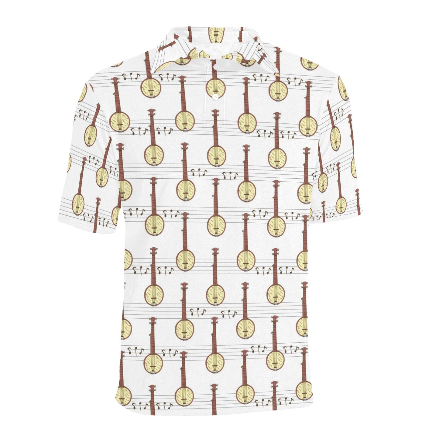 Banjo Print Design LKS402 Men Polo Shirt