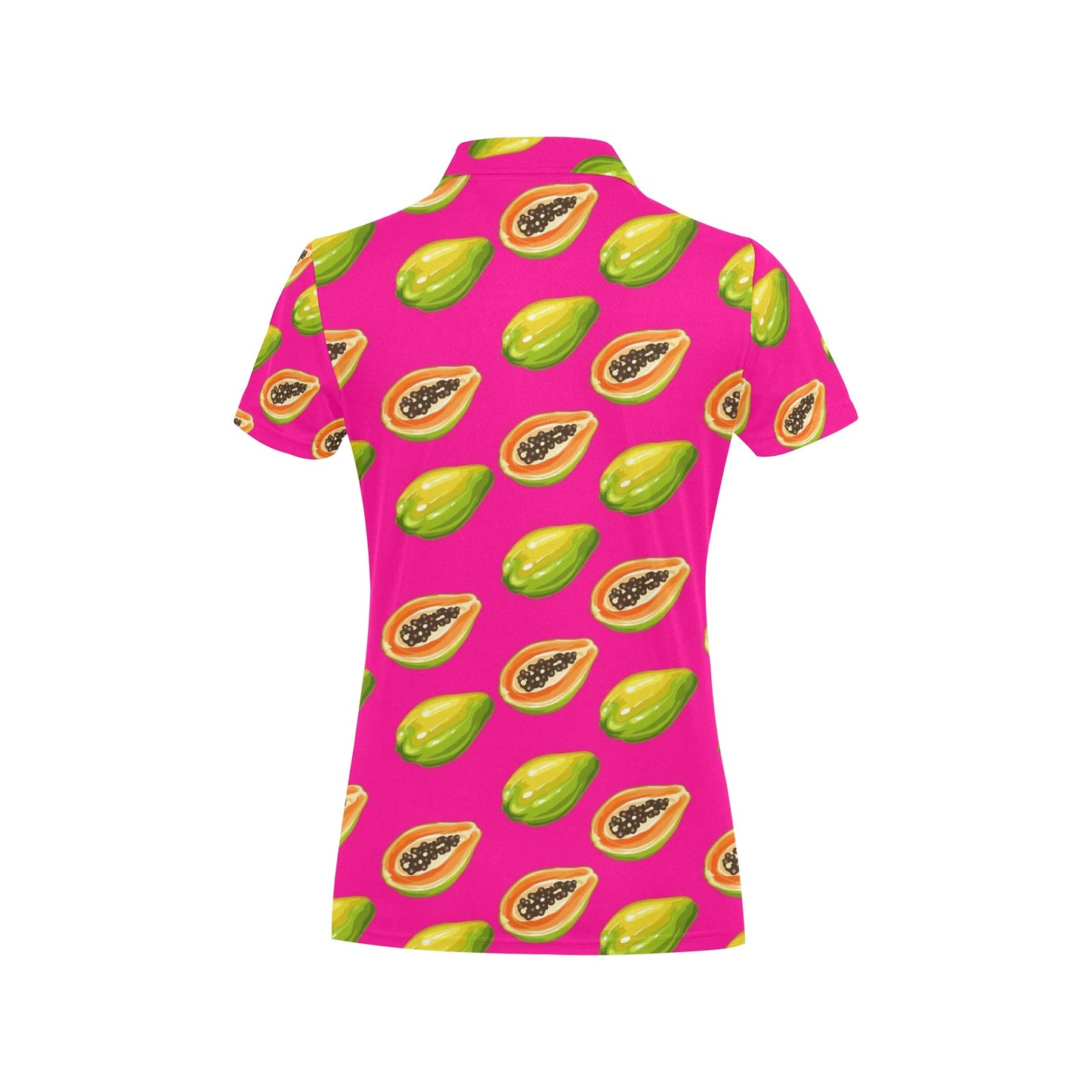Papaya Pattern Print Design PP02 Women's Polo Shirt