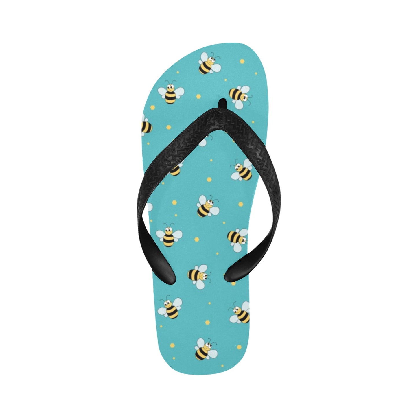 Bee With Dot Print Design LKS309 Flip Flops