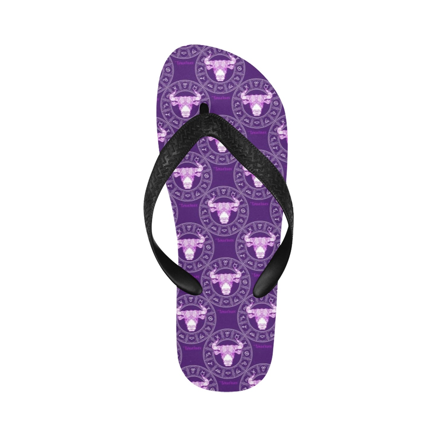 Taurus Print Design LKS303 Flip Flops