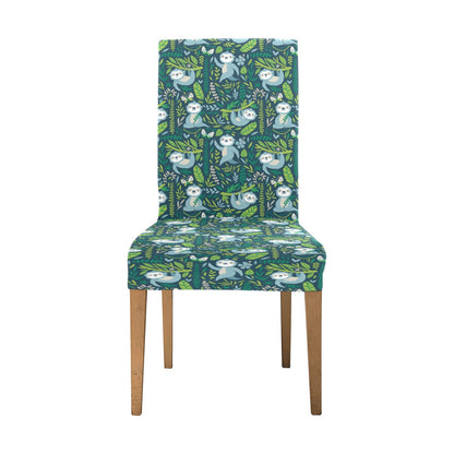 Sloth Print Design LKS304 Dining Chair Slipcover