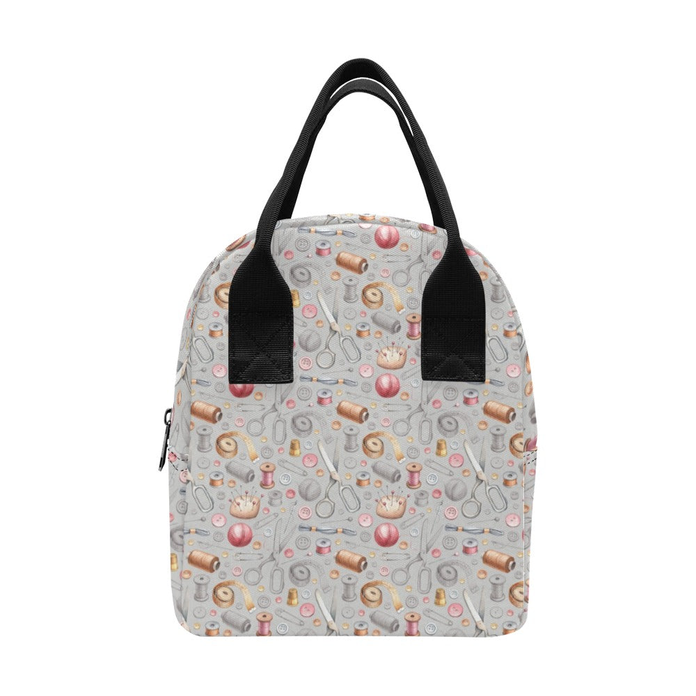Sewing Equipment Print Design LKS302 Insulated Lunch Bag
