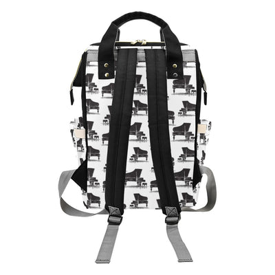 Piano Print Design LKS401 Diaper Bag Backpack