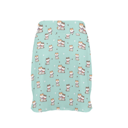 Shiba Inu Print Design LKS302 17" Golf & Pickleball Skort with Pockets