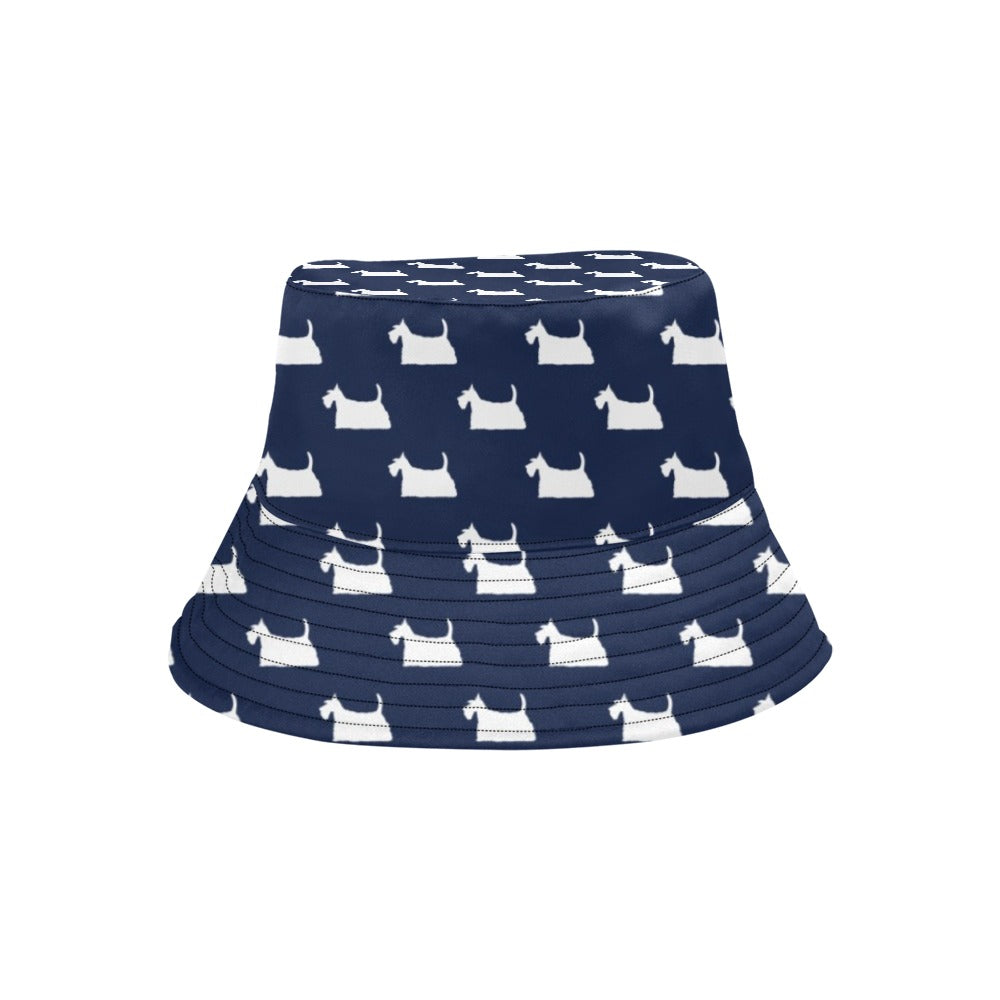 Scottish Terriers Print Design LKS303 Unisex Bucket Hat