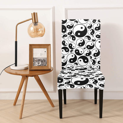 Yin Yang Print Design LKS302 Dining Chair Slipcover