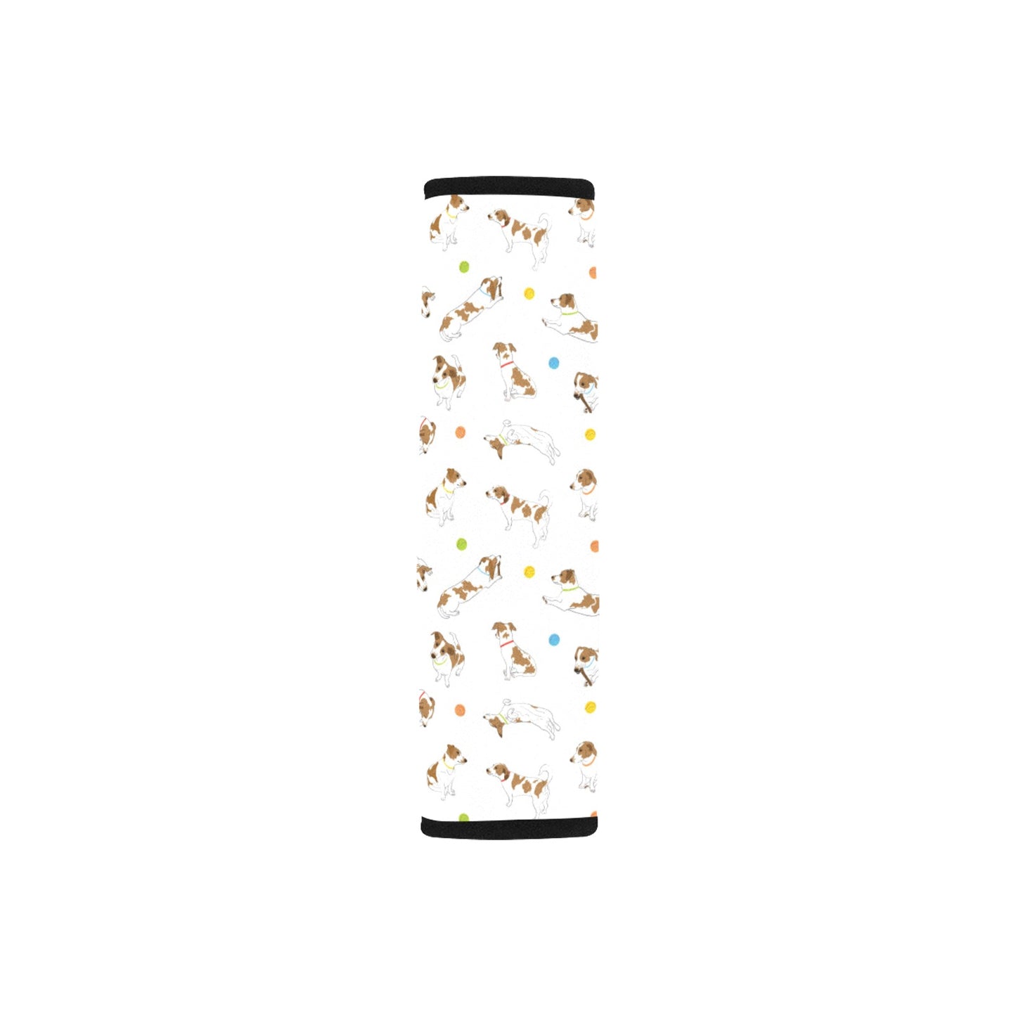 Russell Terriers With Balls Print Design LKS307 Car Seat Belt Cover