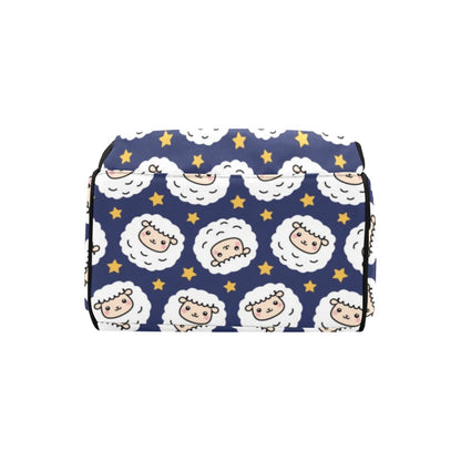 Sheep Print Design LKS402 Diaper Bag Backpack