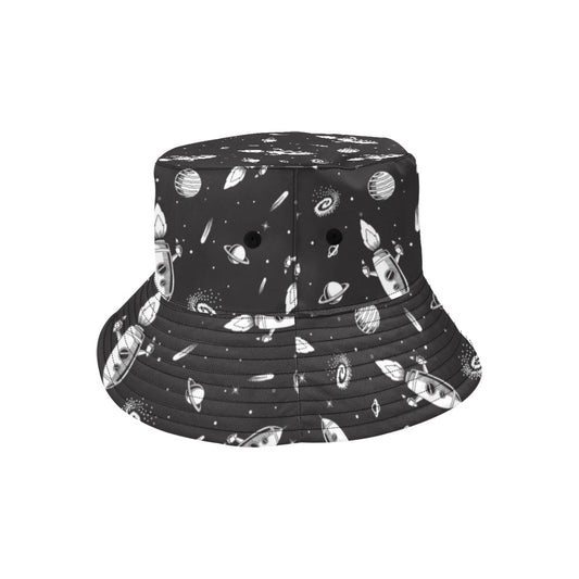 Space Rocket Print Design LKS303 Unisex Bucket Hat