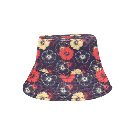 Tropical Flower Print Design LKS302 Unisex Bucket Hat