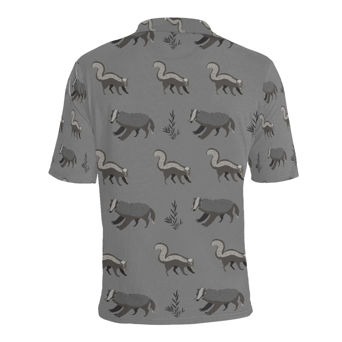 Skunk Print Design LKS301 Men Polo Shirt