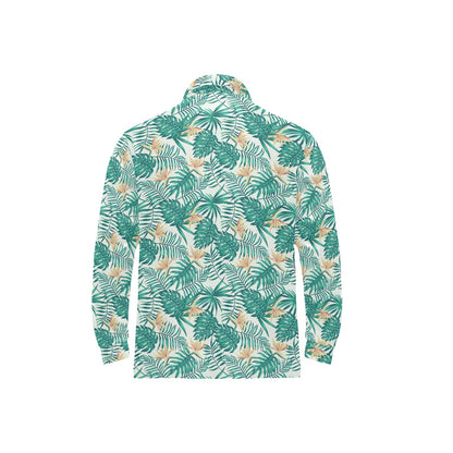 Bird Of Paradise Pattern Print Design 05 Long Sleeve Polo Shirt For Men's