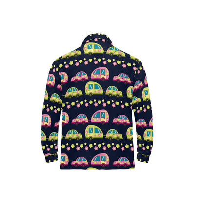 Camper Cute Camping Design No 3 Print Long Sleeve Polo Shirt For Men's