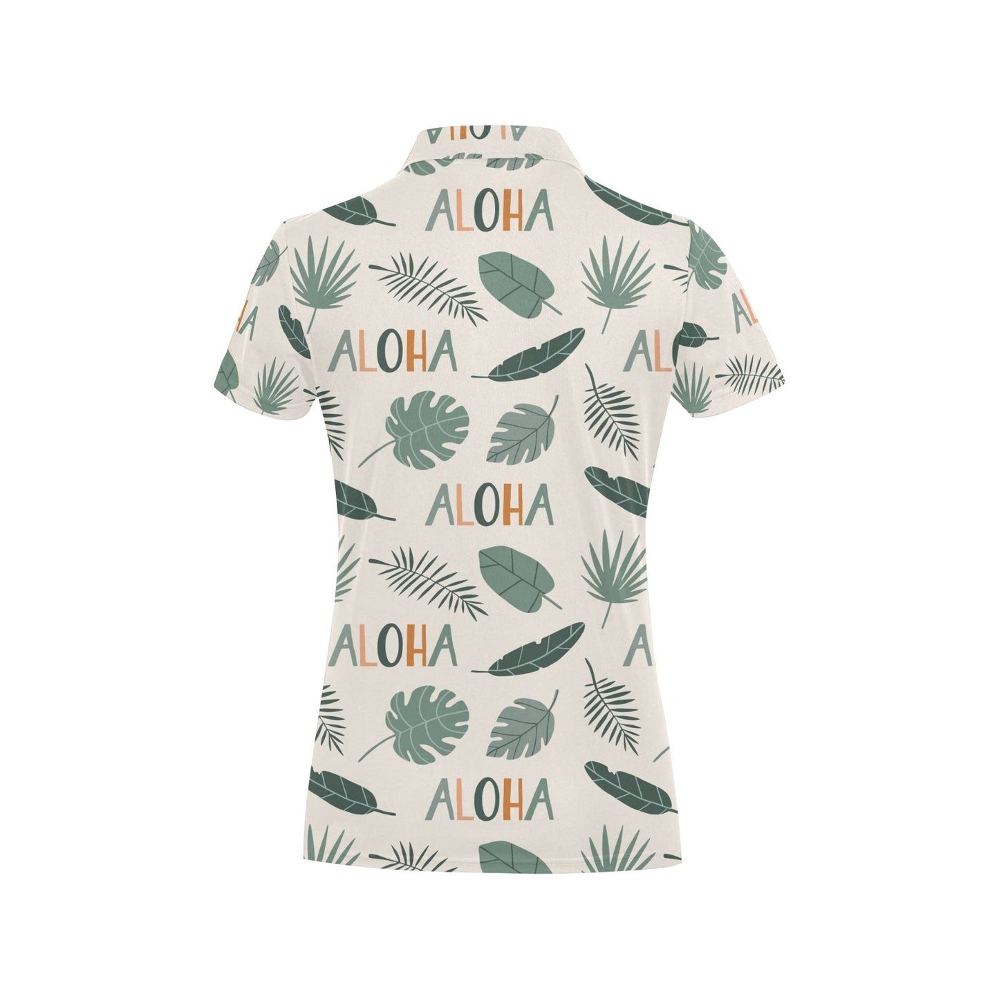 Aloha Hawaii Pattern Print Design 05 Women's Polo Shirt