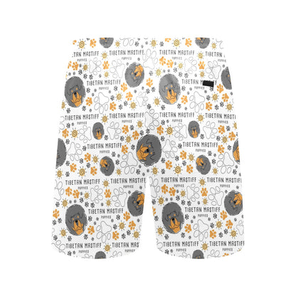 Tibetan Mastiffs Print Design LKS302 Men's Swim Trunks Beach Shorts