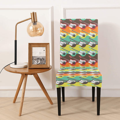 Electric Guitar Print Design LKS401 Dining Chair Slipcover
