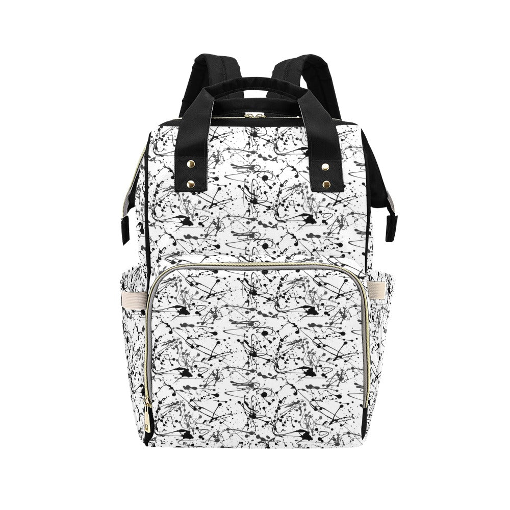 Splatter Print Design LKS305 Diaper Bag Backpack