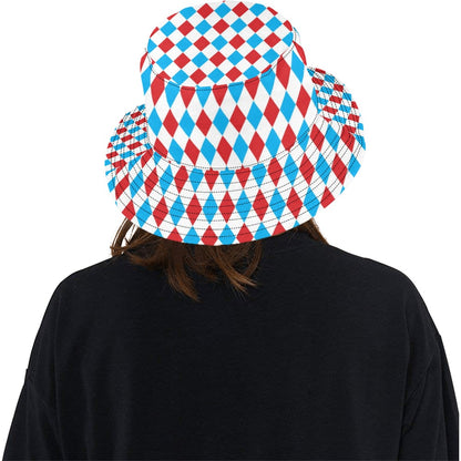 Harlequin Print Design LKS402 Unisex Bucket Hat