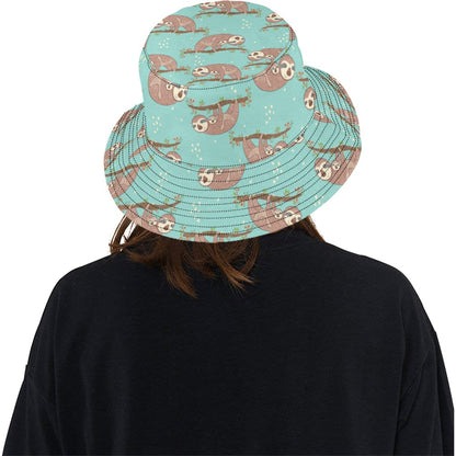 Sloth Print Design LKS302 Unisex Bucket Hat