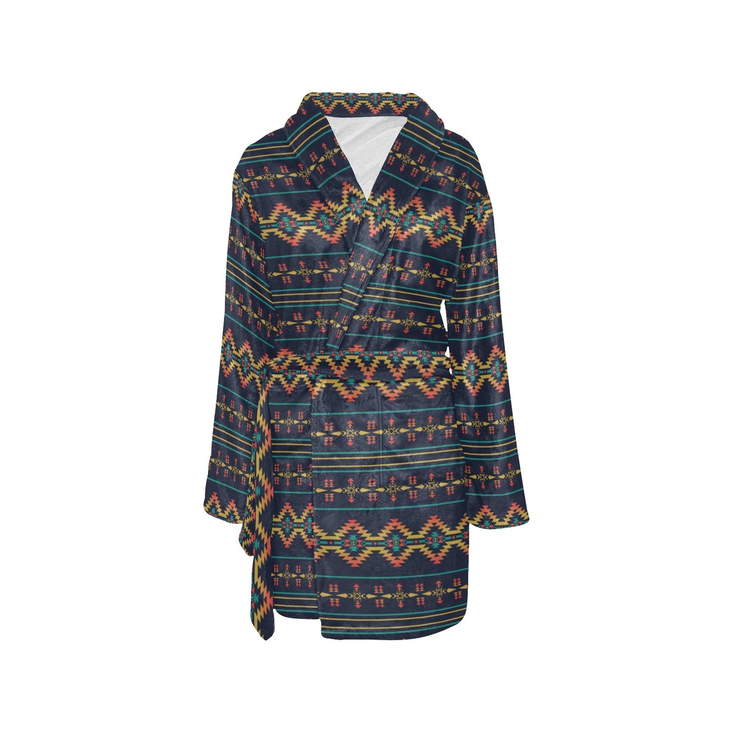 Southwest American Design Themed Print Women's Fleece Robe