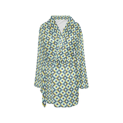 Swedish Design Pattern Women's Fleece Robe