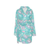 Sloth Print Design LKS309 Women's Fleece Robe