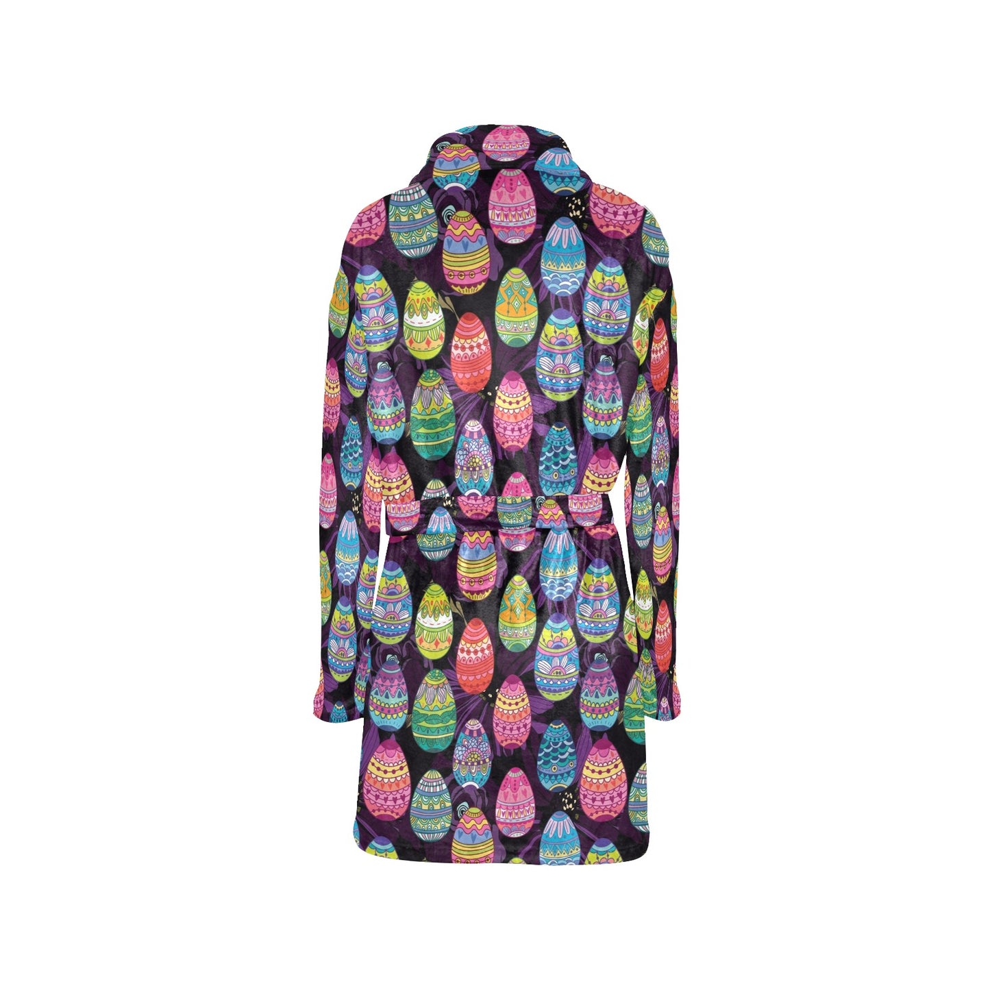 Easter Eggs Pattern Print Design RB08 Women's Fleece Robe