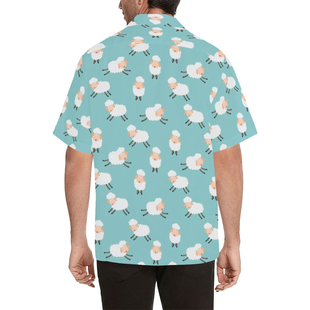 Sheep Print Design LKS406 Men's Men's Hawaiian Shirt