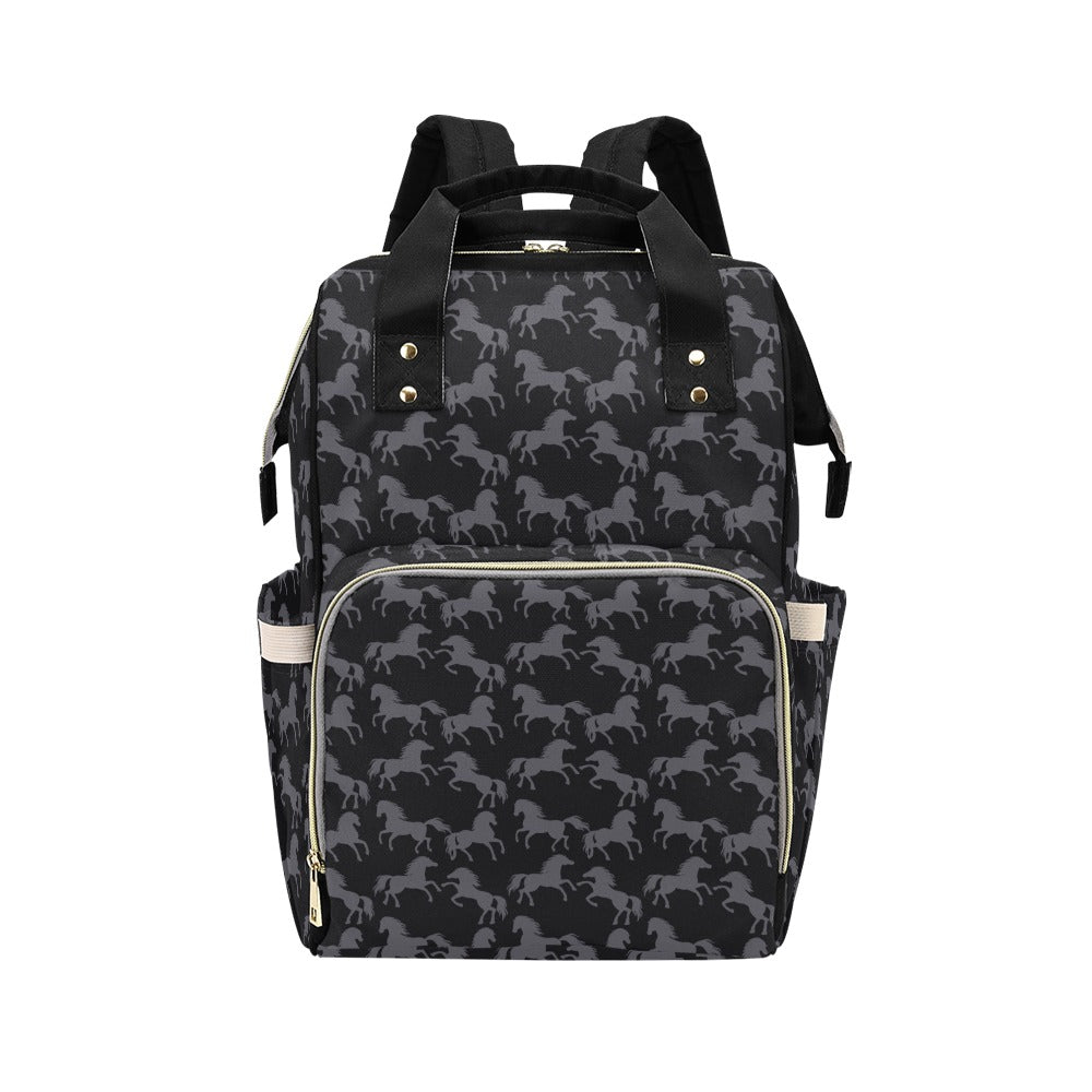 Horse Print Design LKS305 Diaper Bag Backpack