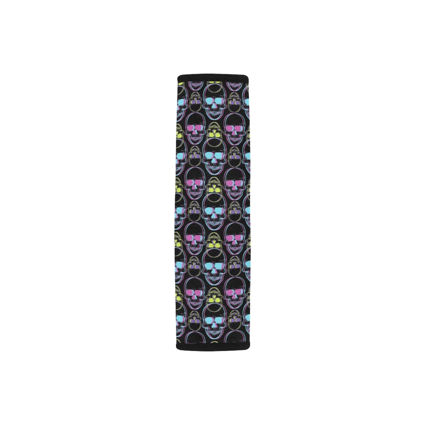 Skull 3D Colorful Print Design LKS309 Car Seat Belt Cover